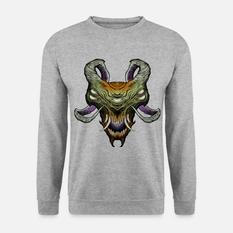 D Mon - Unisex Pullover - Weißgrau meliert