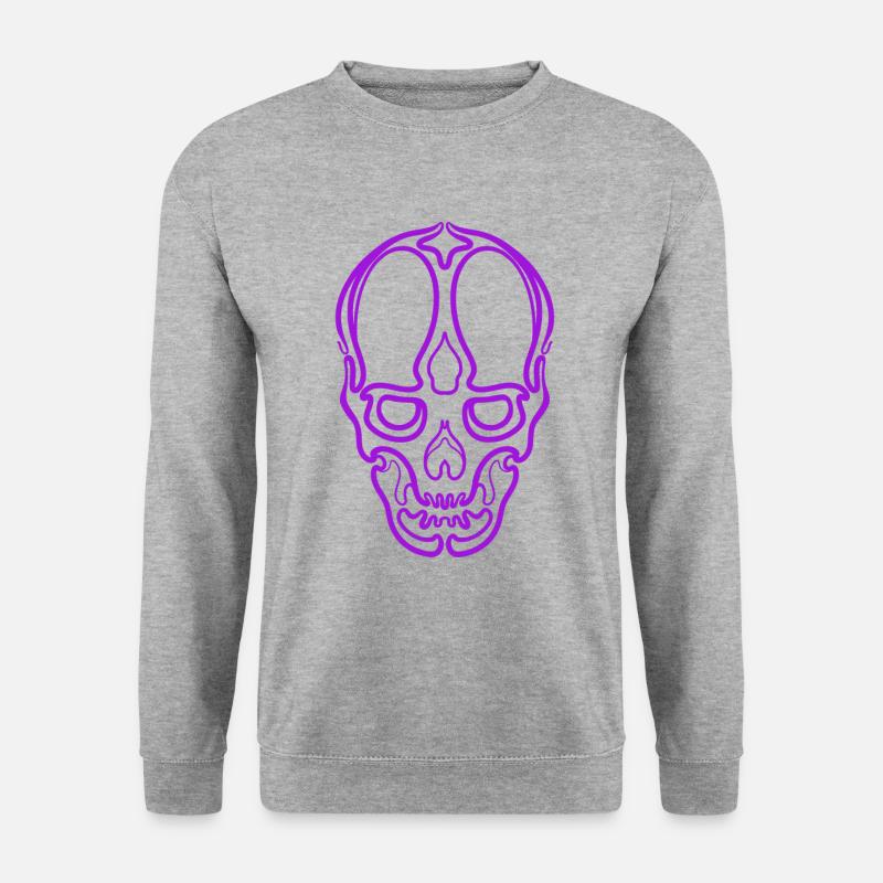 Skullorna 2 - Unisex Pullover - Weißgrau meliert
