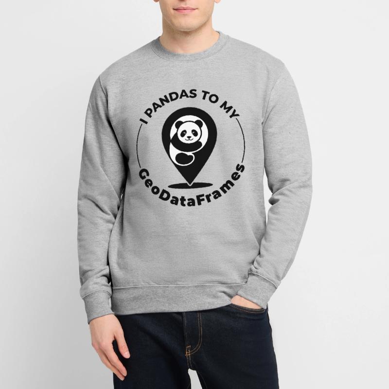 GeoDataFrames Pandas GIS Python Programming Unisex Sweatshirt