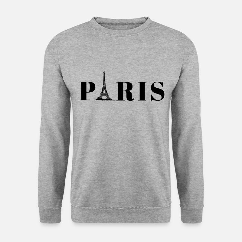 Paris lettering with Eiffel Tower - Unisex Sweatshirt - salt & pepper