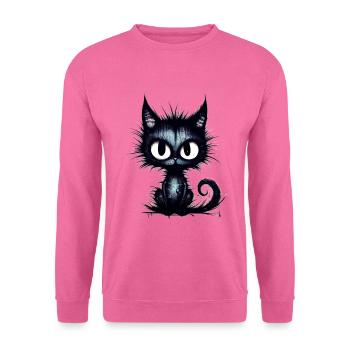 Hässliche Katze - Unisex Pullover - Pink - Vorne