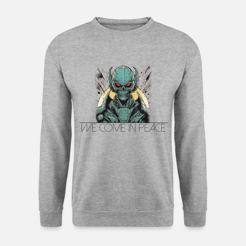 We Come in Peace Alien Commander - Unisex Sweatshirt - salt & pepper