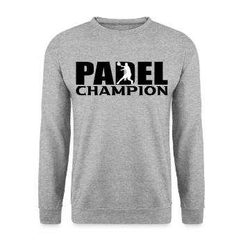 Padel - Unisex Pullover - Weißgrau meliert - Vorne - Alina (178cm) & Michal (187cm)