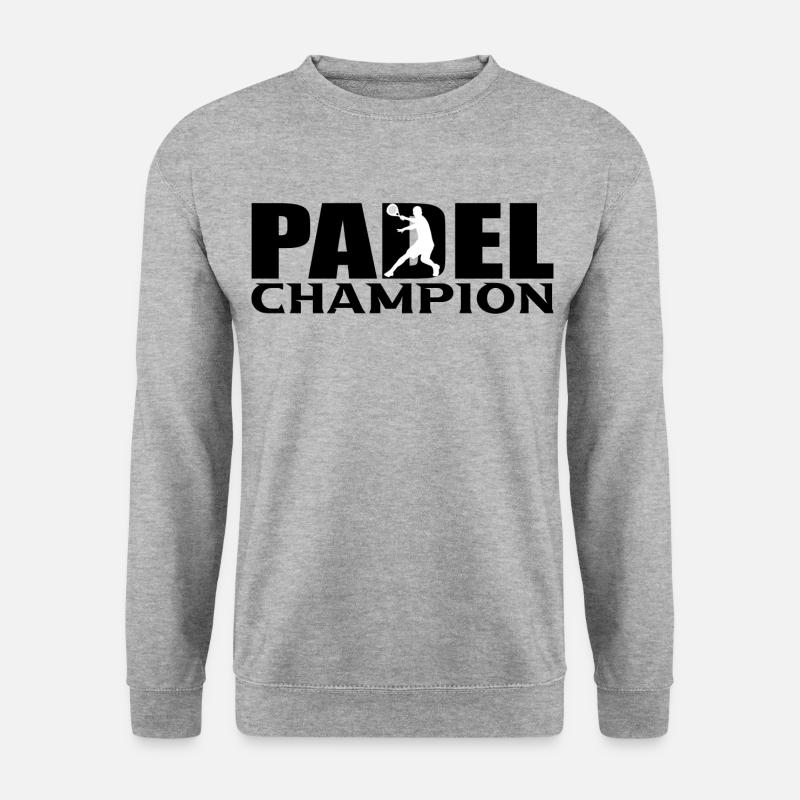 Padel - Unisex Pullover - Weißgrau meliert