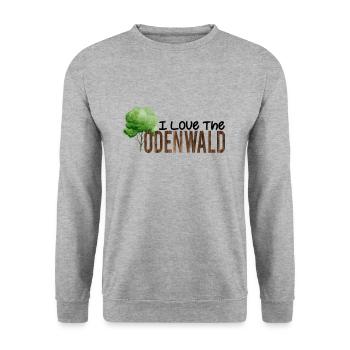 J'aime l'Odenwald - Sweat-shirt Unisexe - gris chiné - Devant - Alina (178cm) & Michal (187cm)
