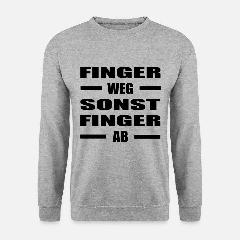 sprüche lustige sprüche lustige humor spruch - Unisex Pullover - Weißgrau meliert