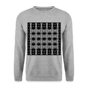 Design Unique Shape - Unisex Sweatshirt - salt & pepper - Front - Alina (178cm) & Michal (187cm)
