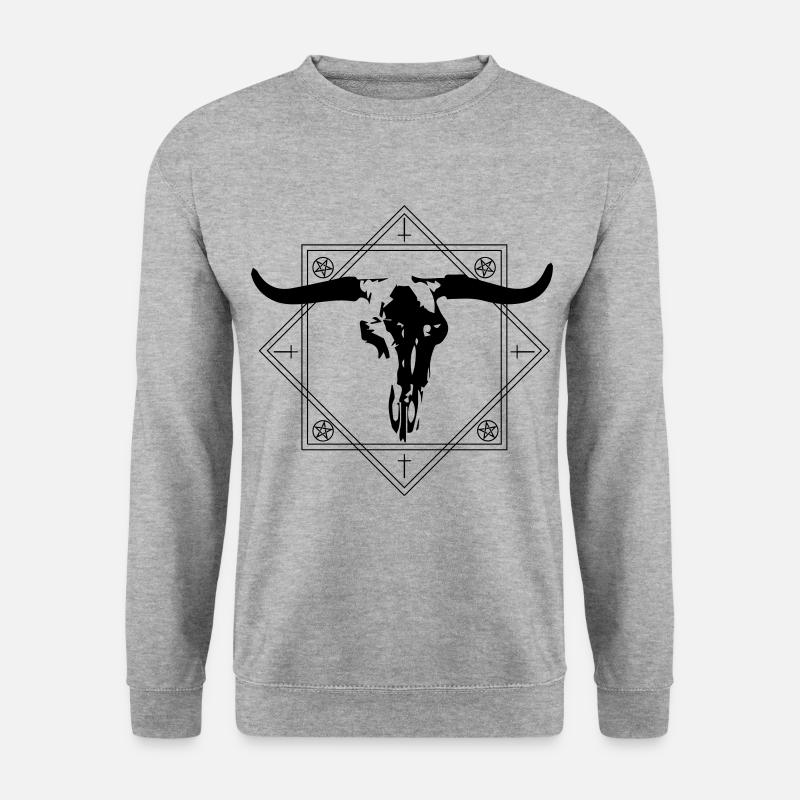 skull - Unisex Sweatshirt - salt & pepper