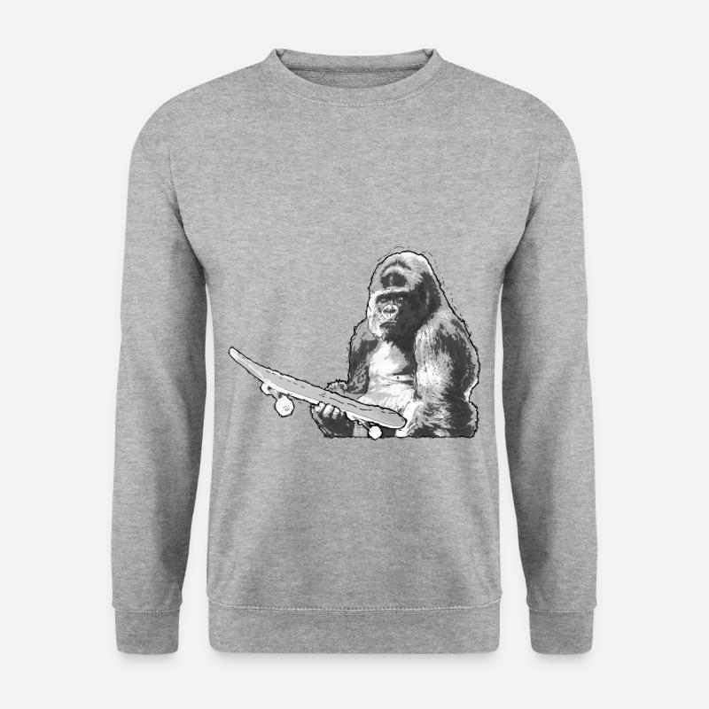 Skating Skateboard Monkey Monkey - Unisex Sweatshirt - salt & pepper