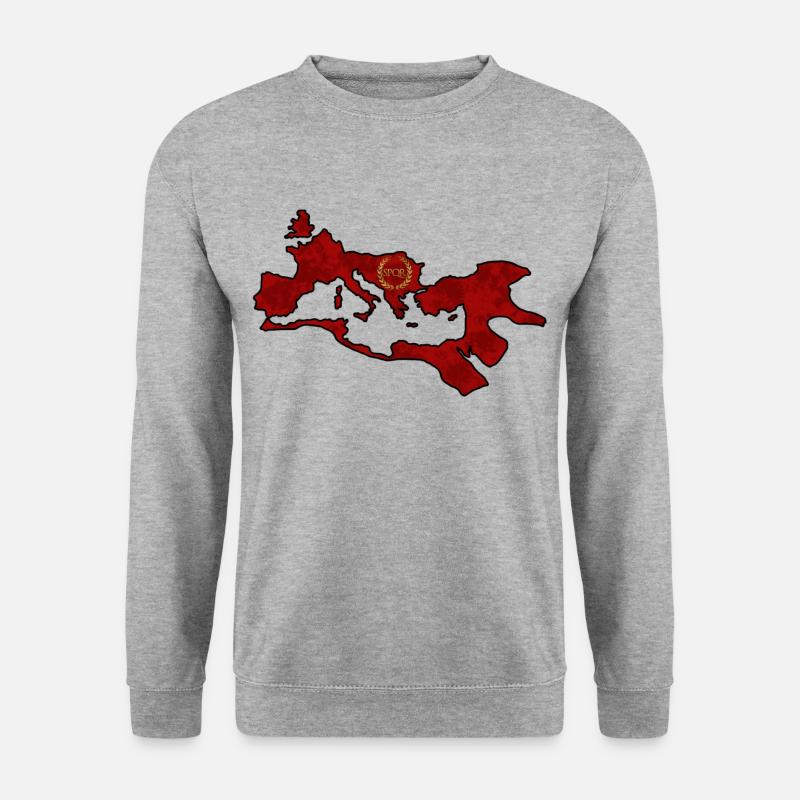 Römisches Reich - Unisex Pullover - Weißgrau meliert