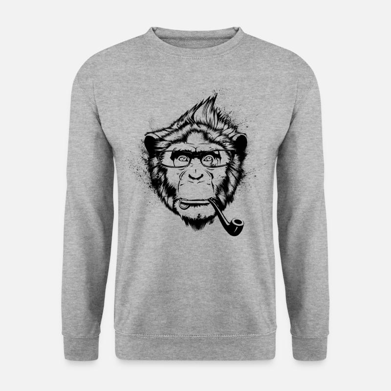 Ironic Chimp - Unisex Sweatshirt - salt & pepper