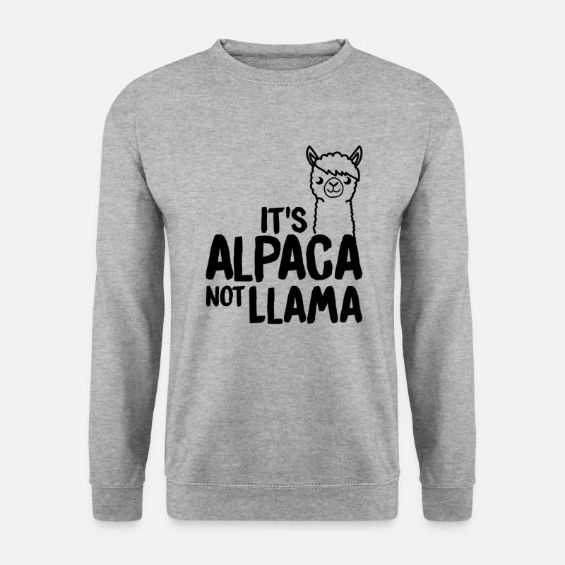 Alpaka - Unisex Pullover - Weißgrau meliert