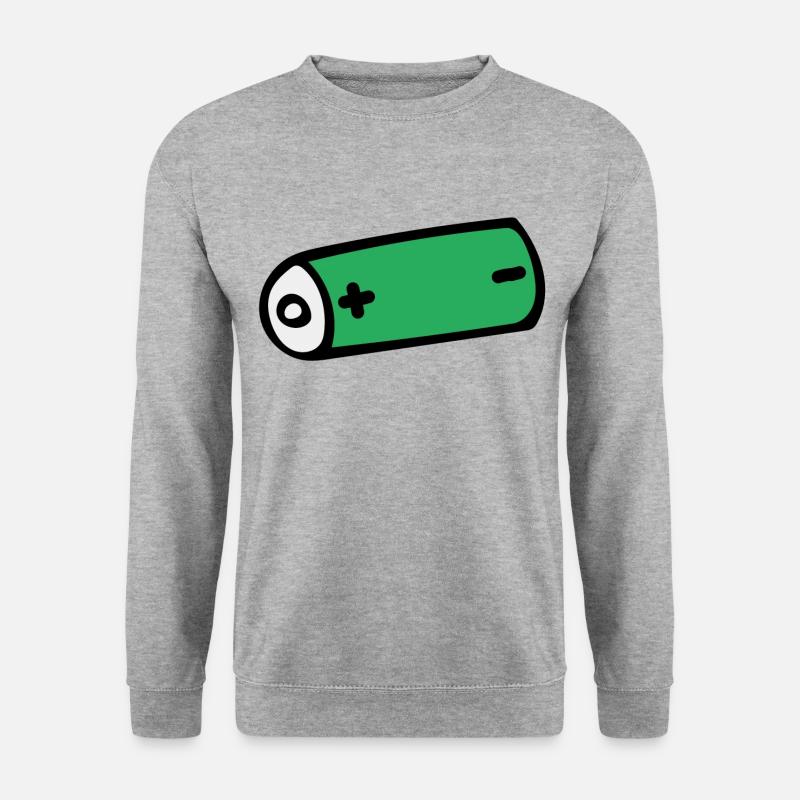 battery - Unisex Sweatshirt - salt & pepper