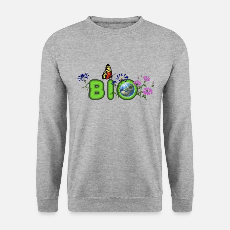 BIO - Unisex Pullover - Weißgrau meliert