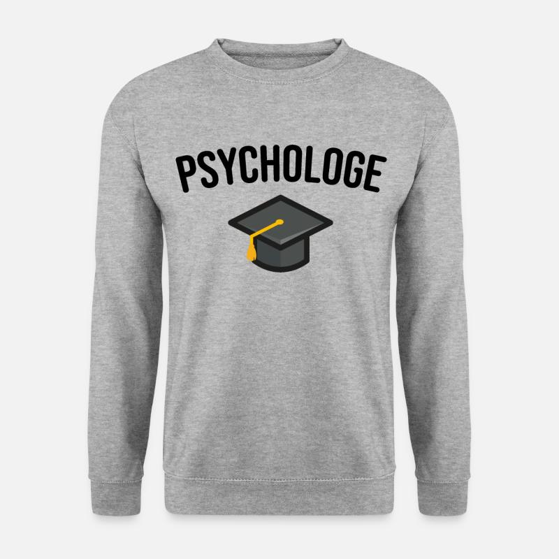 Psychologe Studium Abschluss - Unisex Pullover - Weißgrau meliert