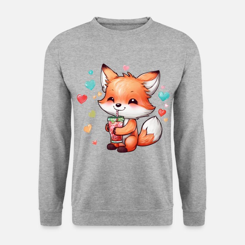 Fox cub - Unisex Sweatshirt - salt & pepper