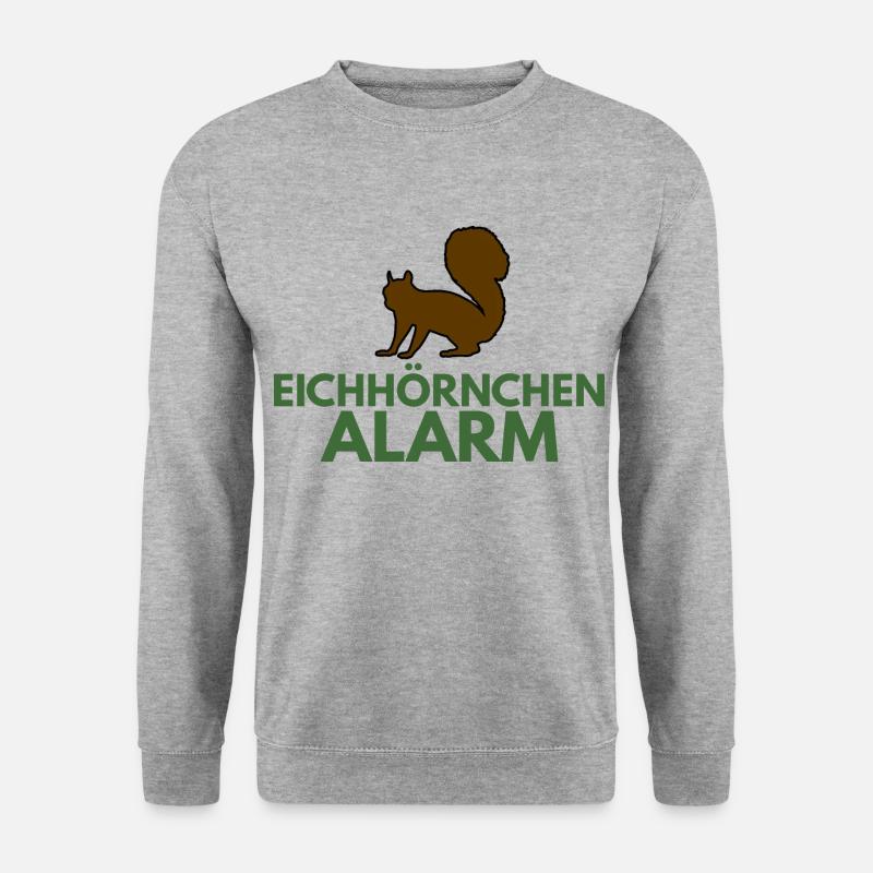 Eichhörnchen Alarm Schöne Bescherung Griswold witz - Unisex Pullover - Weißgrau meliert