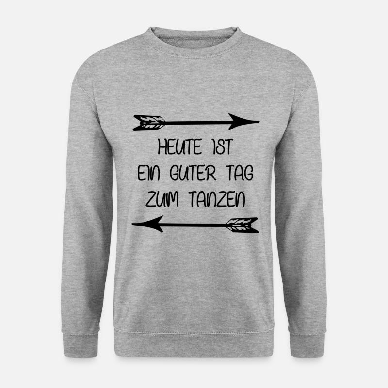 Tanz Spruch - Unisex Pullover - Weißgrau meliert