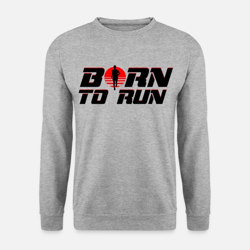 Runner - Unisex Pullover - Weißgrau meliert