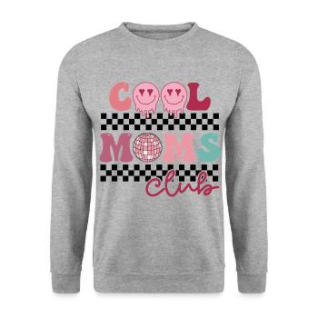 Mama - Unisex Pullover - Weißgrau meliert - Vorne - Alina (178cm) & Michal (187cm)
