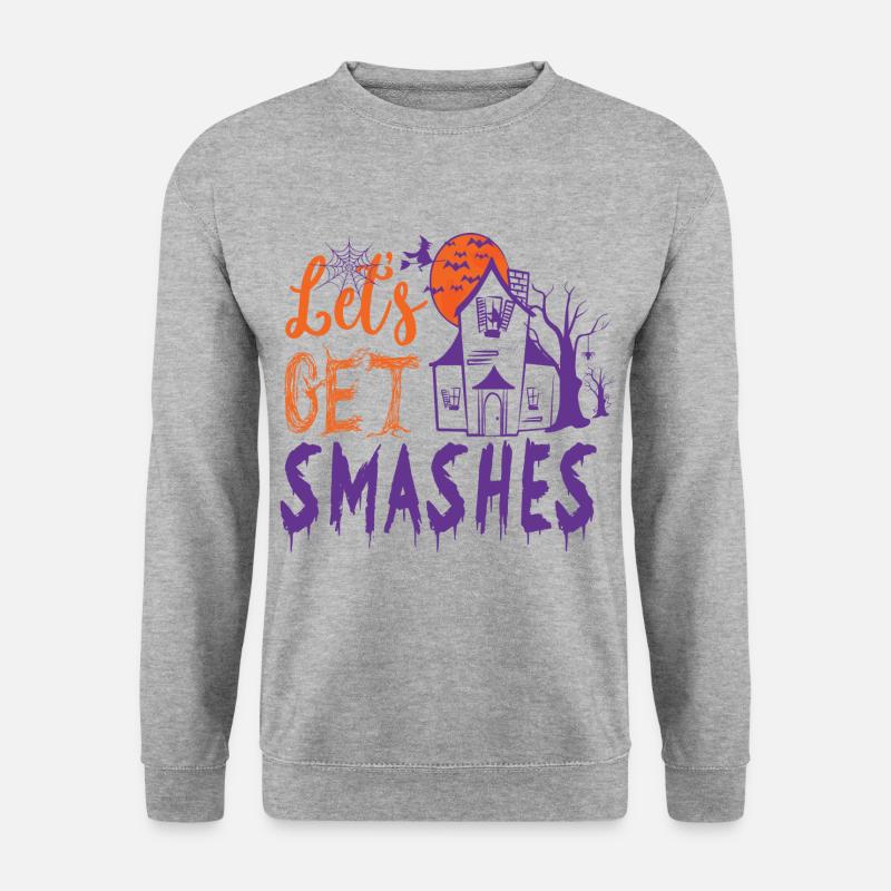 Lets get smashes - Unisex Pullover - Weißgrau meliert