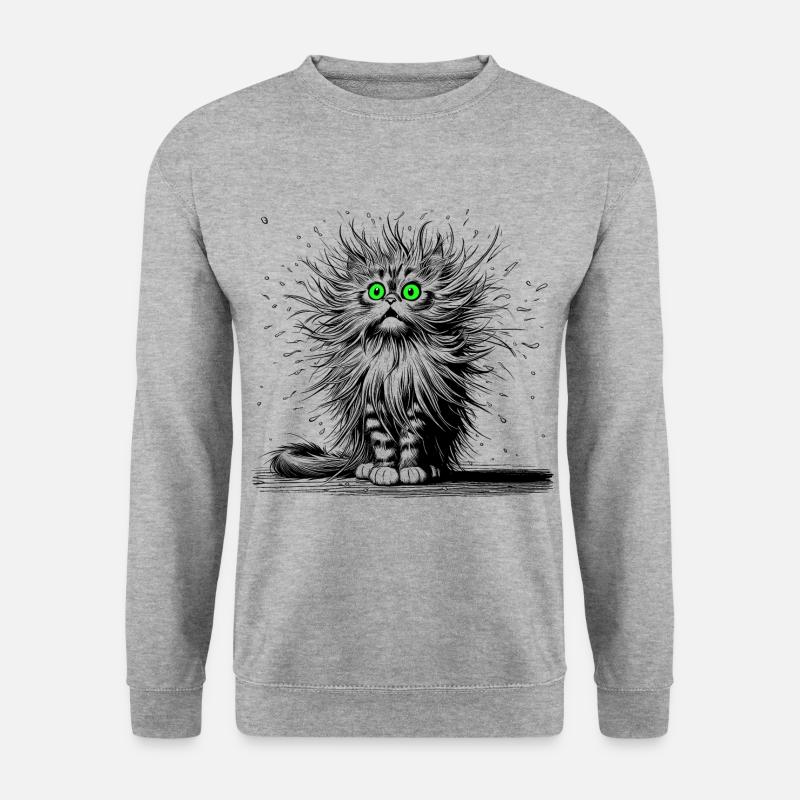Chat pour se moquer - Sweat-shirt Unisexe - gris chiné