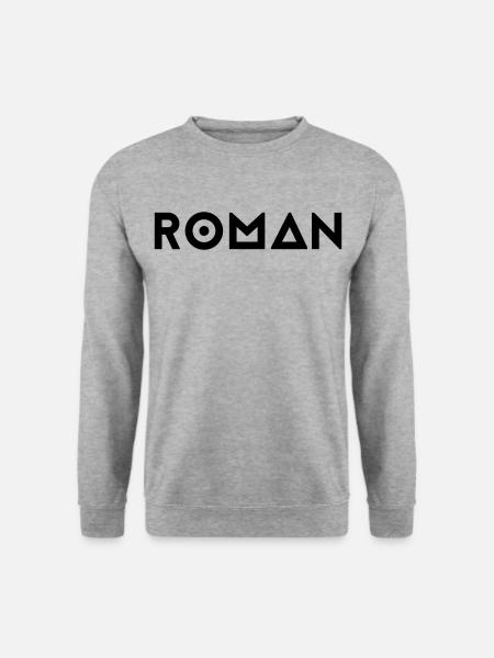 Prénom Roman - Sweat-shirt Unisexe - gris chiné