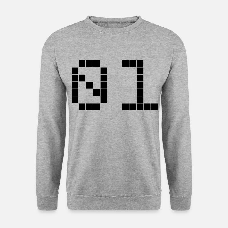 01 - Team - Crew - Unisex Pullover - Weißgrau meliert