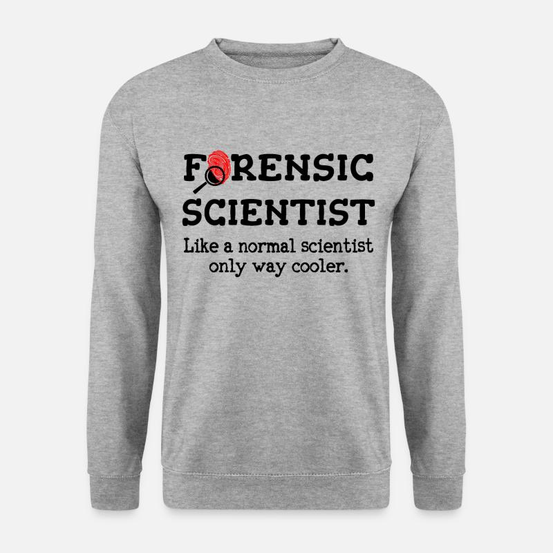 Kriminaltechniker, Forensischer Ermittler - Unisex Pullover - Weißgrau meliert