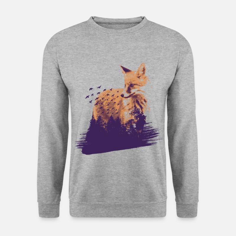 Forest Fox - Unisex Sweatshirt - salt & pepper