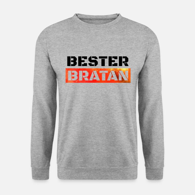 Bester Bratan Bruder Kumpel Digga - Unisex Pullover - Weißgrau meliert