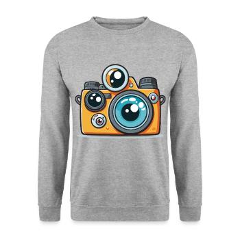 The Explorer - Unisex Sweatshirt - salt & pepper - Front - Alina (178cm) & Michal (187cm)
