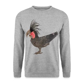 Le cacatoès des palmiers - Sweat-shirt Unisexe - gris chiné - Devant - Alina (178cm) & Michal (187cm)