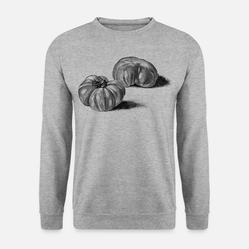 Tomate Fleischtomate Ficarazzi - Unisex Pullover - Weißgrau meliert