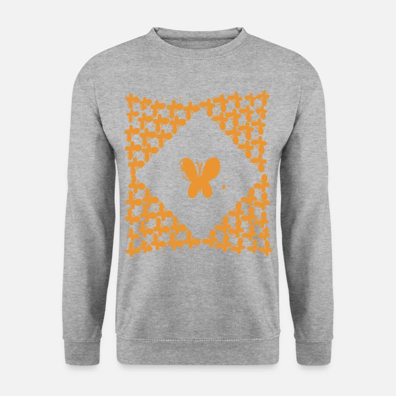 Butterfly Pattern - Unisex Sweatshirt - salt & pepper