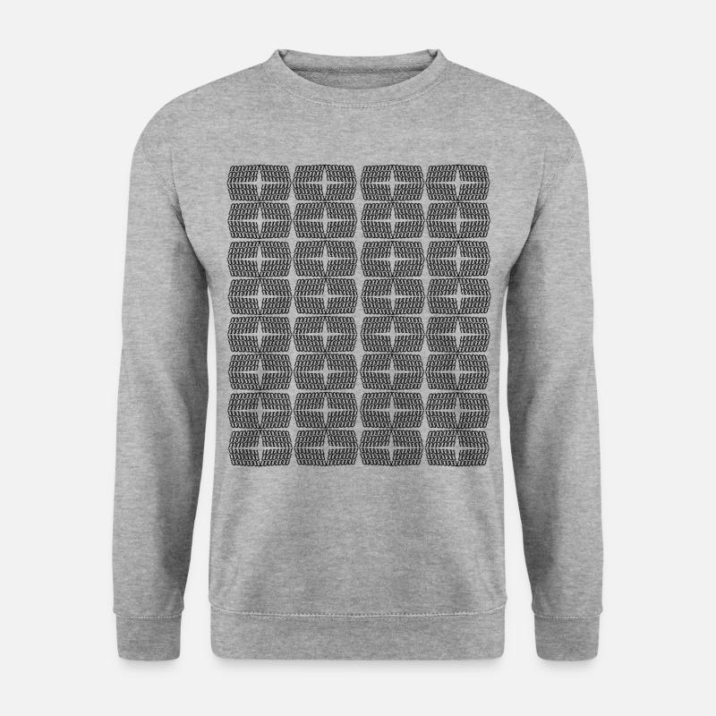 UNI - Unisex Pullover - Weißgrau meliert