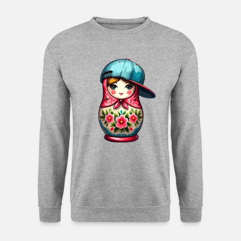Matryoshka Cool Cap Gift - Unisex Sweatshirt - salt & pepper