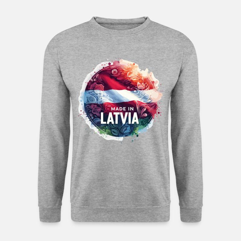 Made in Latvia Gift - Unisex Sweatshirt - salt & pepper