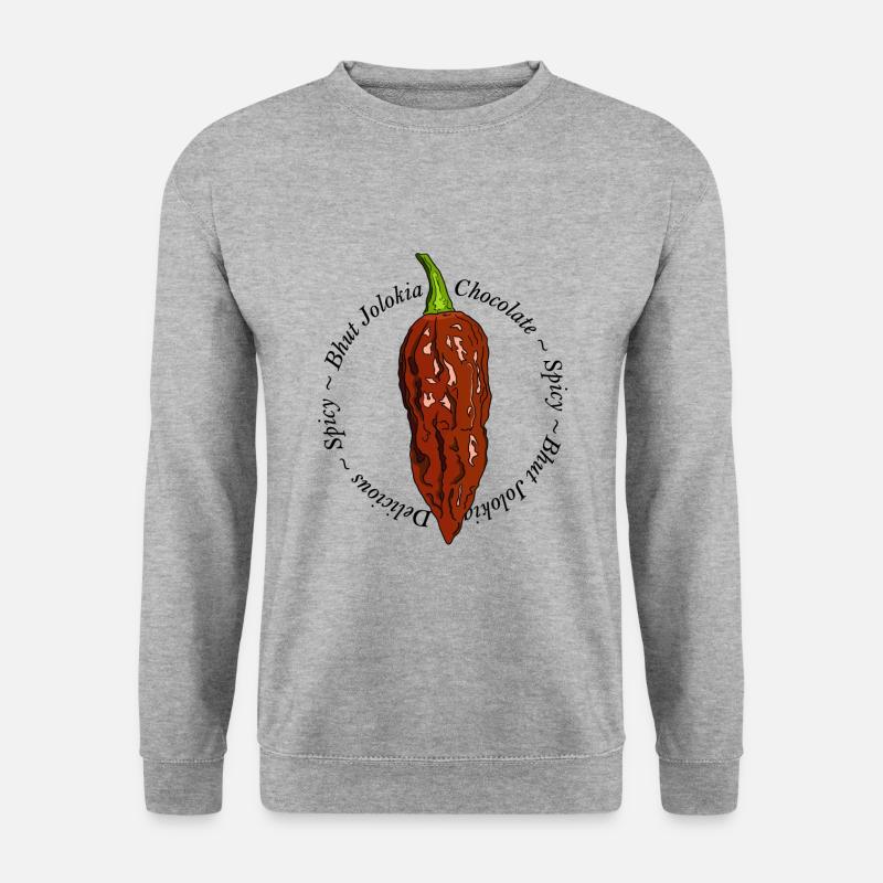 Bhut Jolokia Chocolate Chili Chilli Ghost Pepper - Unisex Sweatshirt - salt & pepper