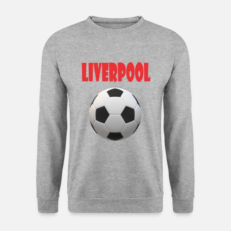 Liverpool Design - Unisex Pullover - Weißgrau meliert