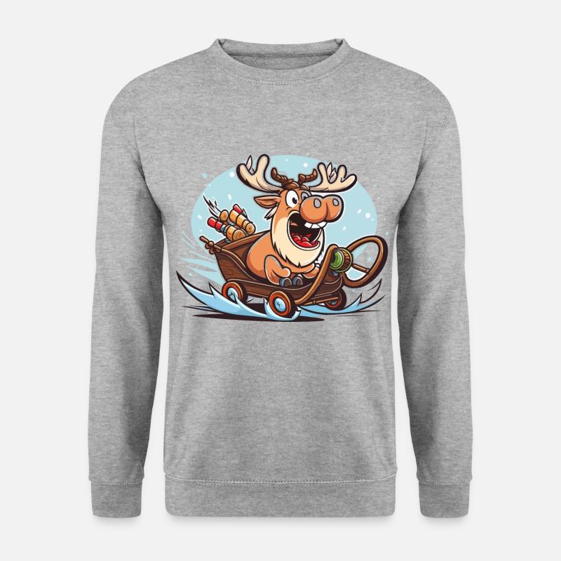 Dasher the Driver - Unisex Sweatshirt - salt & pepper