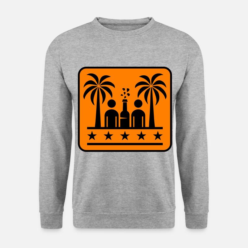 Drinking Beach Party - Unisex Pullover - Weißgrau meliert