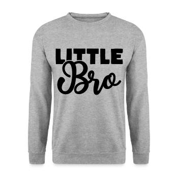 petit frère - Sweat-shirt Unisexe - gris chiné - Devant - Alina (178cm) & Michal (187cm)