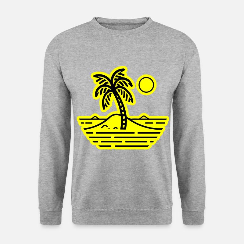 Palm trees symbol island summer - Unisex Sweatshirt - salt & pepper