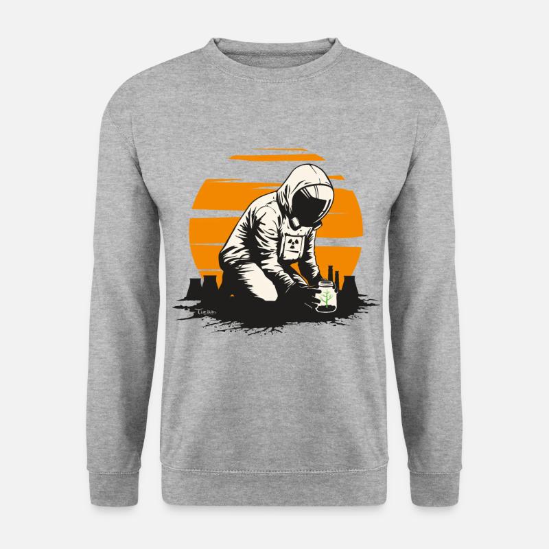 Nukleare Wiederbelebung - Unisex Pullover - Weißgrau meliert
