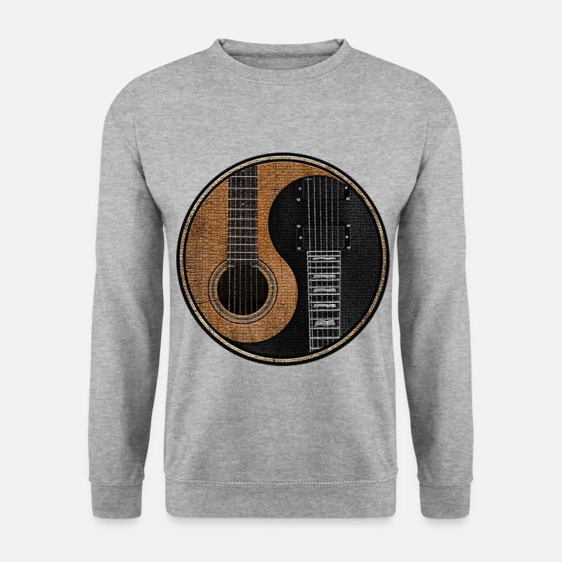 Guitar E Guitar Yin Yang - Unisex Sweatshirt - salt & pepper