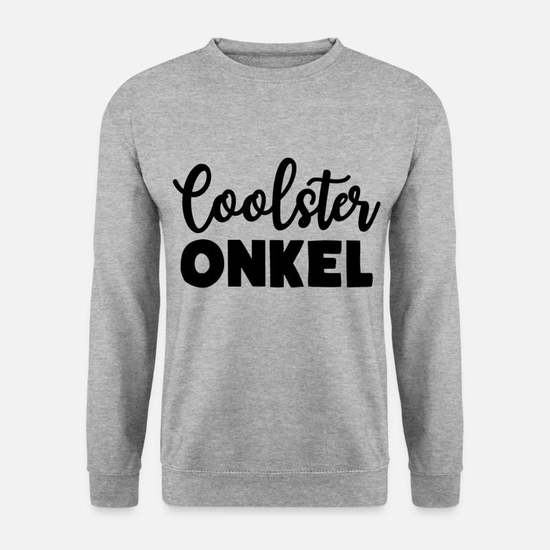 Coolster Onkel - Unisex Pullover - Weißgrau meliert