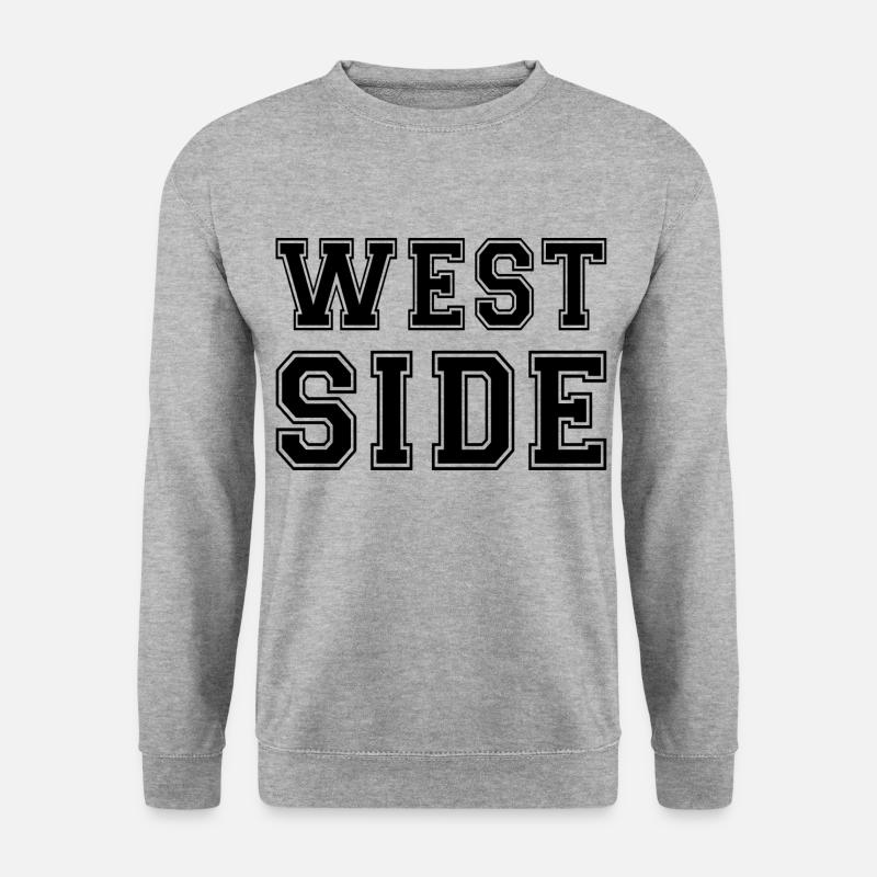 Westside - Unisex Pullover - Weißgrau meliert