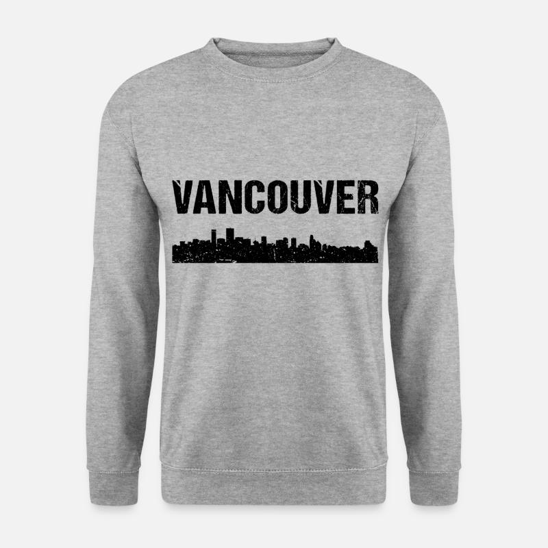 Vancouver Skyline - Unisex Pullover - Weißgrau meliert
