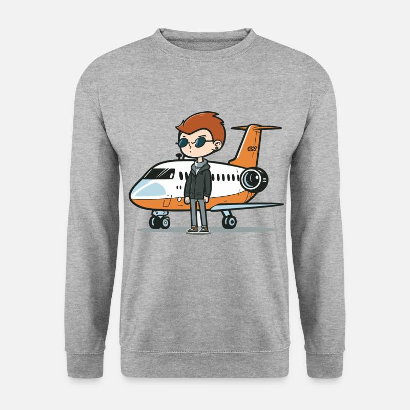The Jet Setter - Unisex Sweatshirt - salt & pepper